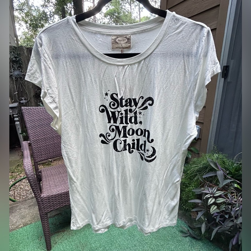 Mia Joy Graphic Tee - Stay Wild Moon Child
